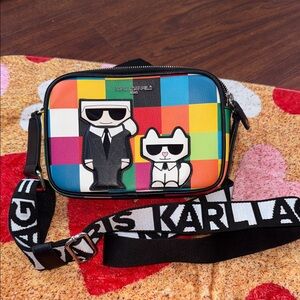 Karl Lagerfeld Colorful Graphic Belt Bag
